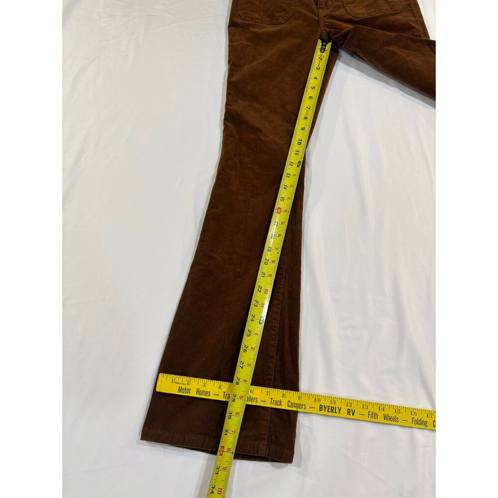 A.n.a. Retro Brown Flared Corduroy High Rise Pants Size 2 - Picture 8 of 9